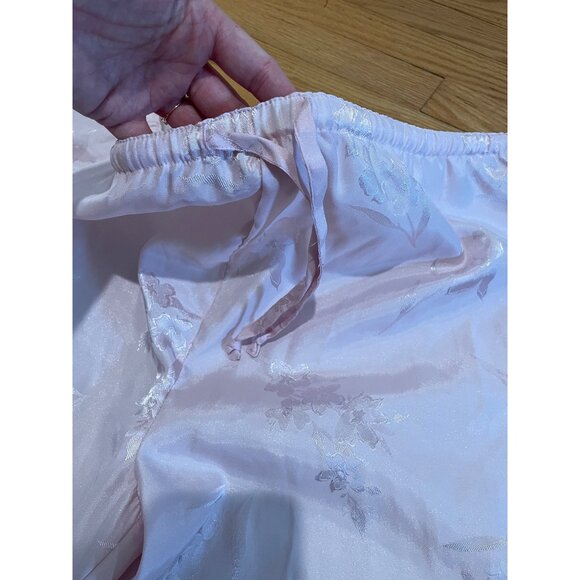 Vtg Valerie Stevens Womens Floral Satin Pajama Pants Size M Romantic Fairy Angel - Picture 11 of 12